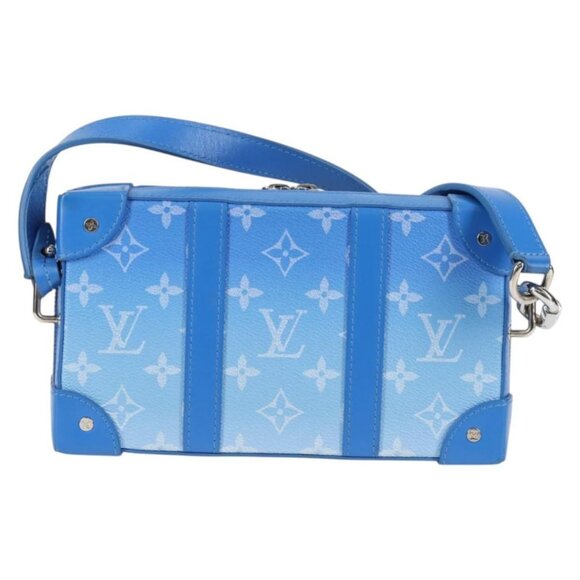 LOUIS VUITTON Monogram Clouds Soft Trunk Wallet Bag Blue M45432 LV Auth 135581A - Picture 3 of 16